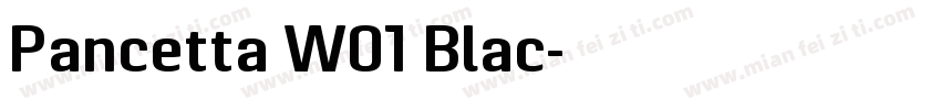 Pancetta W01 Blac字体转换